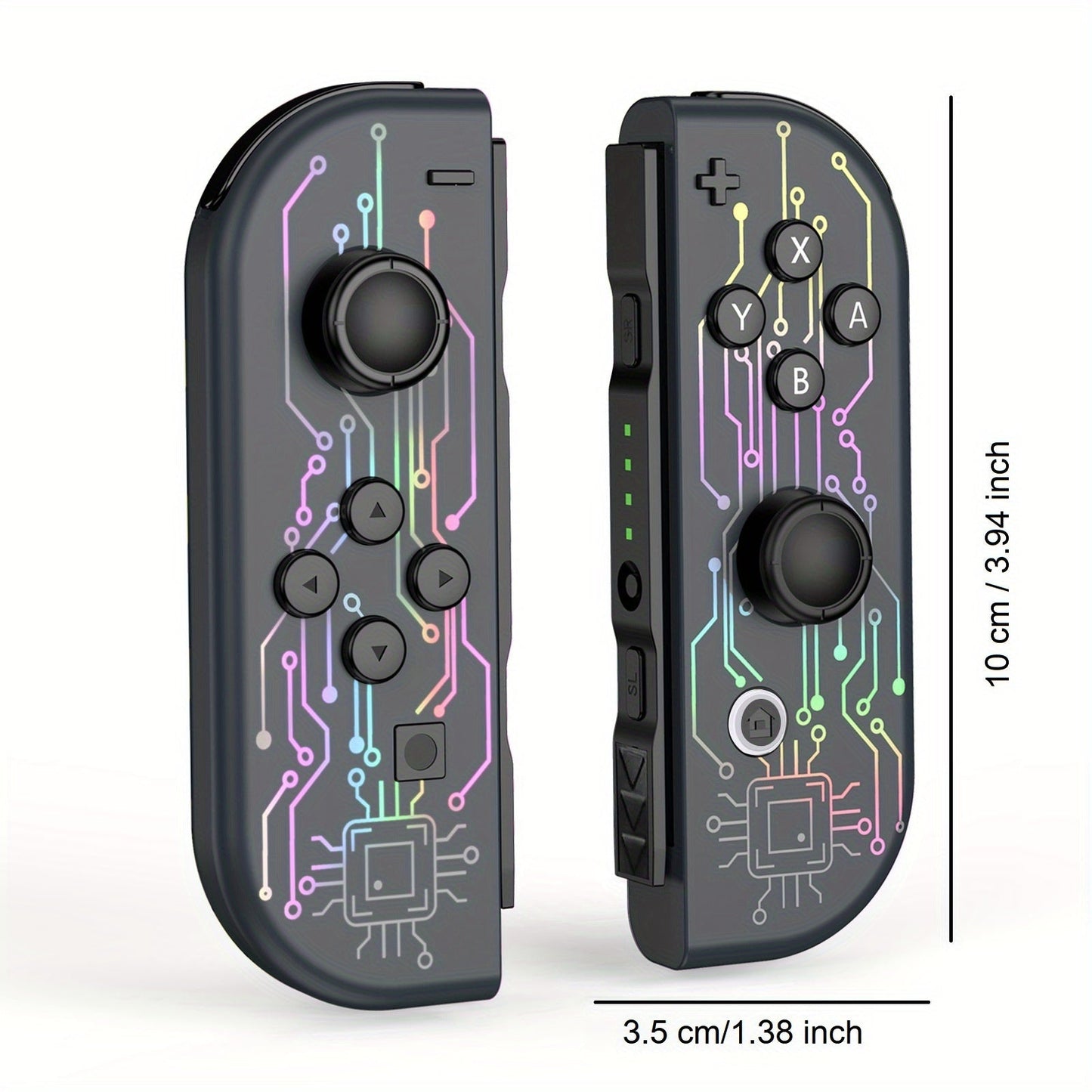 RGB Wireless Controller for Nintendo Switch, OLED, and Lite - Dual Vibration, Motion Sensing