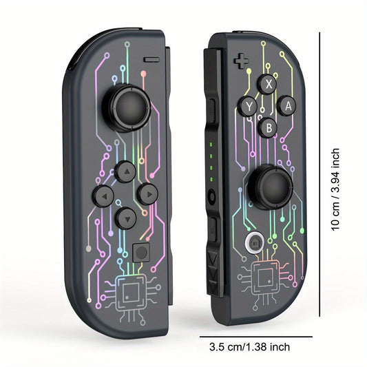 RGB Wireless Controller for Nintendo Switch, OLED, and Lite - Dual Vibration, Motion Sensing