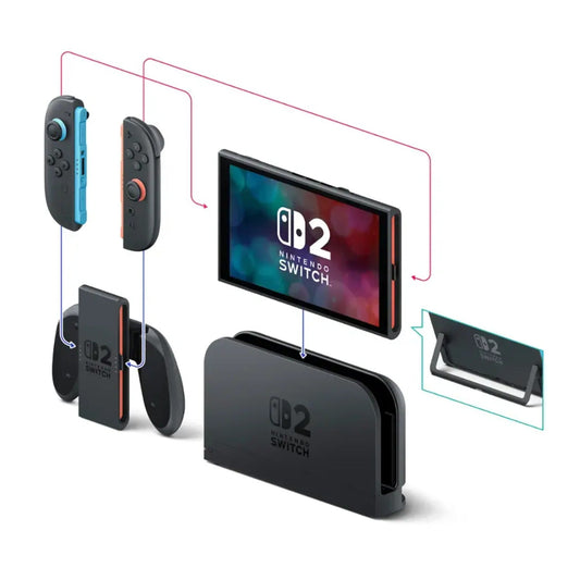 Nintendo Switch 2 Console and Mario Kart World Bundle- Hong Kong Version (HK Charger with HK to US Plug Adapter)