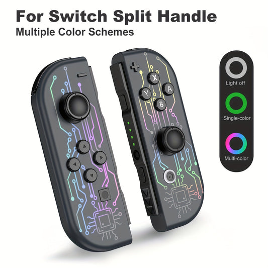 RGB Wireless Controller for Nintendo Switch, OLED, and Lite - Dual Vibration, Motion Sensing